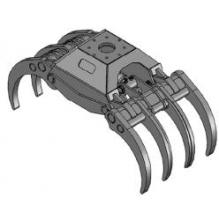 Grappin bois energie, grappin à griffe, grappin à déchet forestier, grappin à souche